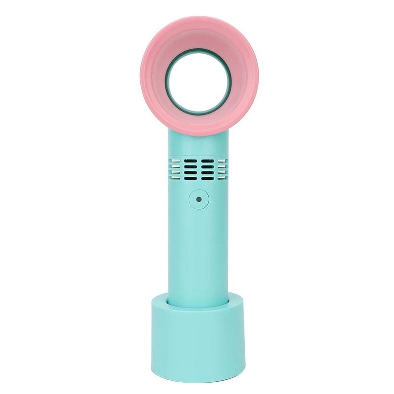 woobles Eyelash Fan Dryer Bladeless Handheld Fan, Handheld Portable USB Bladeless Handy Fan Mini Eyelashes Dryer Fan for Family Outdoor Amusement Park Camping Eyelashes Drying Makeup - Image 1